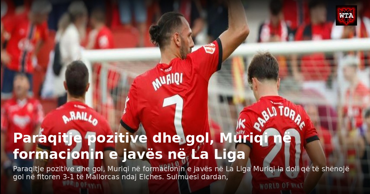 Paraqitje pozitive dhe gol, Muriqi në formacionin e javës në La Liga