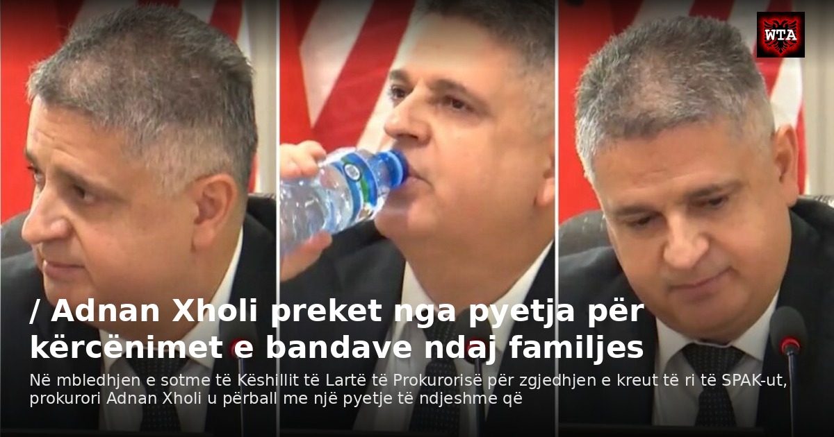 / Adnan Xholi preket nga pyetja për kërcënimet e bandave ndaj familjes