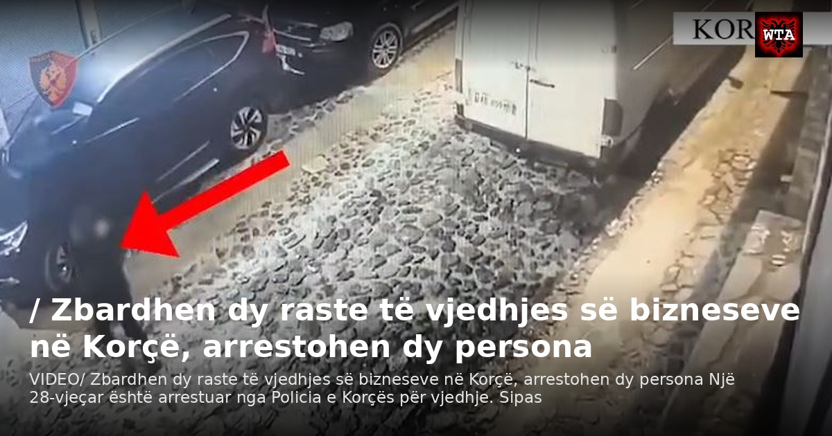 / Zbardhen dy raste të vjedhjes së bizneseve në Korçë, arrestohen dy persona