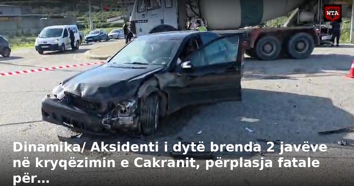 Dinamika/ Aksidenti i dytë brenda 2 javëve në kryqëzimin e Cakranit, përplasja fatale për…