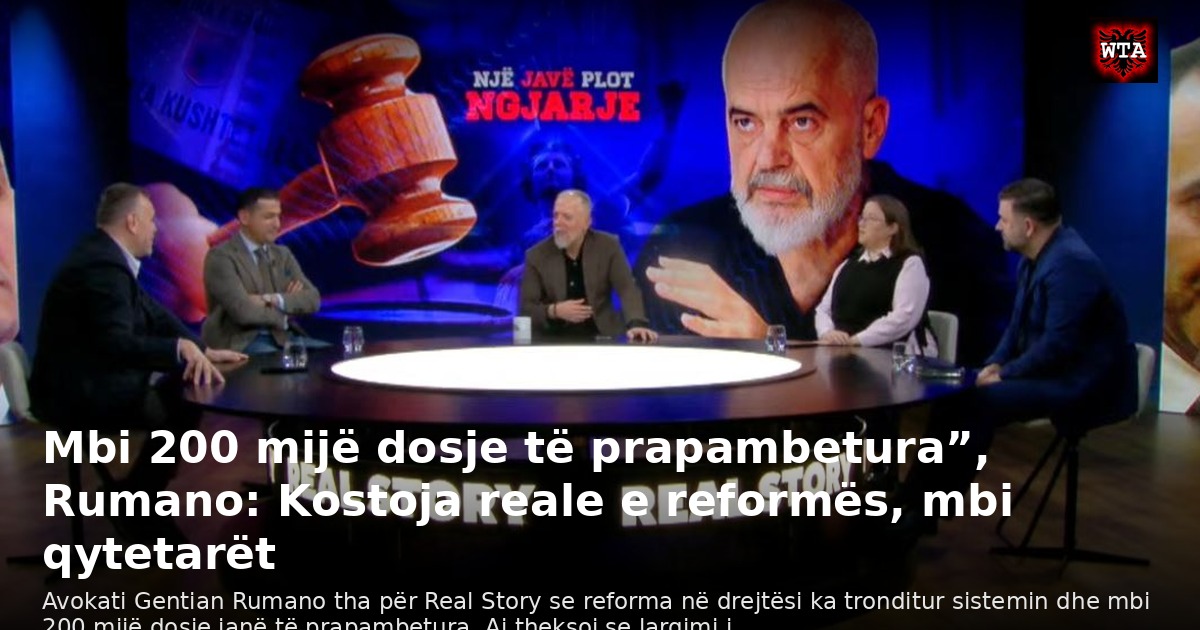 Mbi 200 mijë dosje të prapambetura”, Rumano: Kostoja reale e reformës, mbi qytetarët