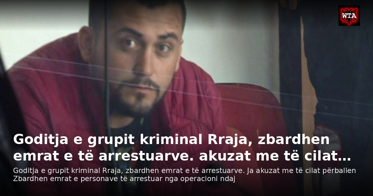 Goditja e grupit kriminal Rraja, zbardhen emrat e të arrestuarve. akuzat me të cilat…