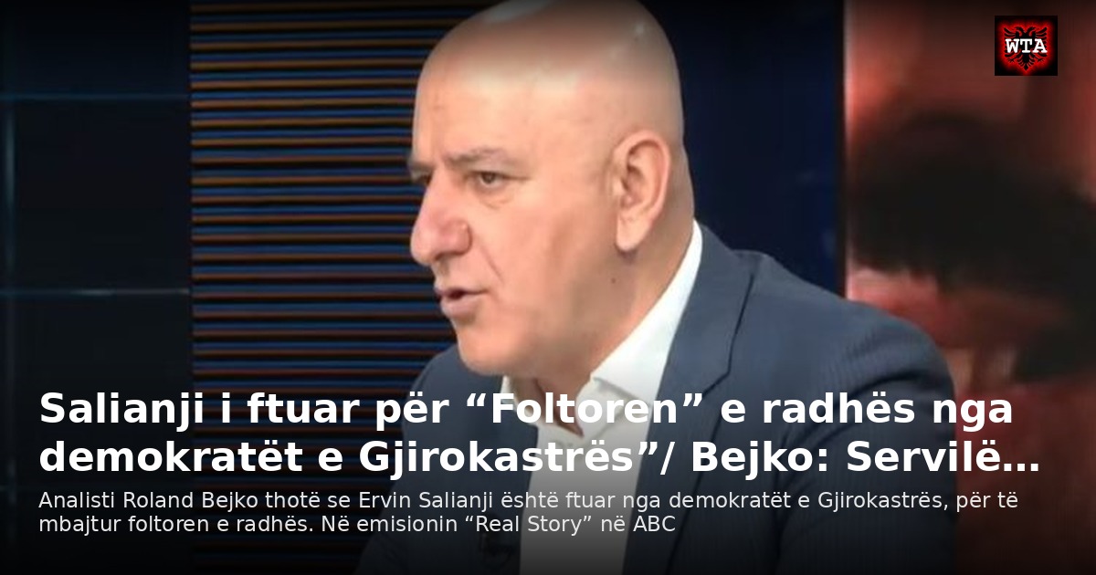 Salianji i ftuar për “Foltoren” e radhës nga demokratët e Gjirokastrës”/ Bejko: Servilë…