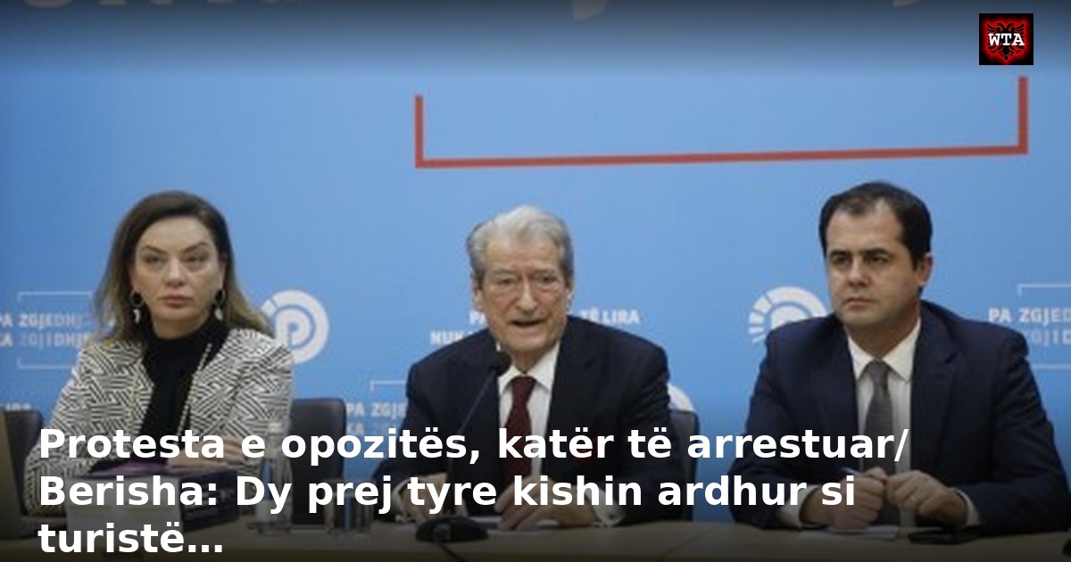 Protesta e opozitës, katër të arrestuar/ Berisha: Dy prej tyre kishin ardhur si turistë…