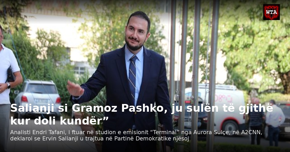 Salianji si Gramoz Pashko, ju sulën të gjithë kur doli kundër”