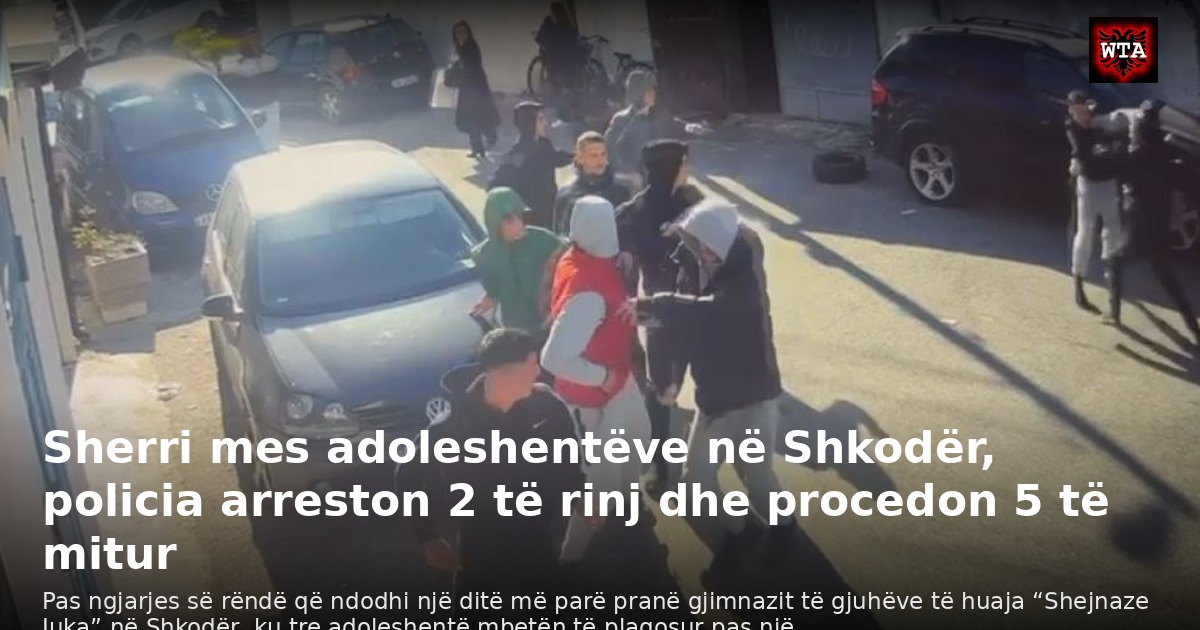 Sherri mes adoleshentëve në Shkodër, policia arreston 2 të rinj dhe procedon 5 të mitur
