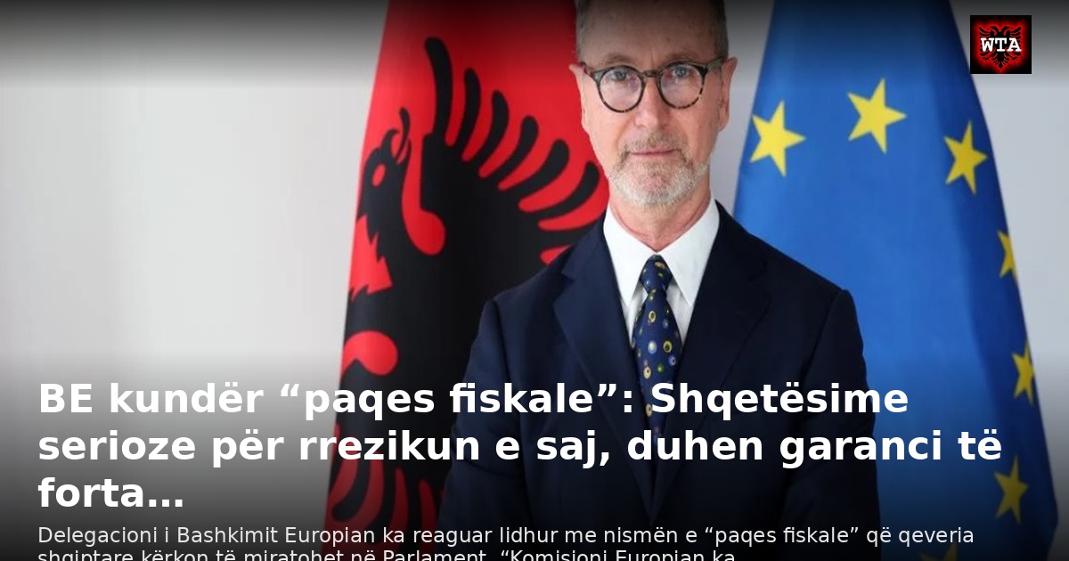 BE kundër “paqes fiskale”: Shqetësime serioze për rrezikun e saj, duhen garanci të forta…