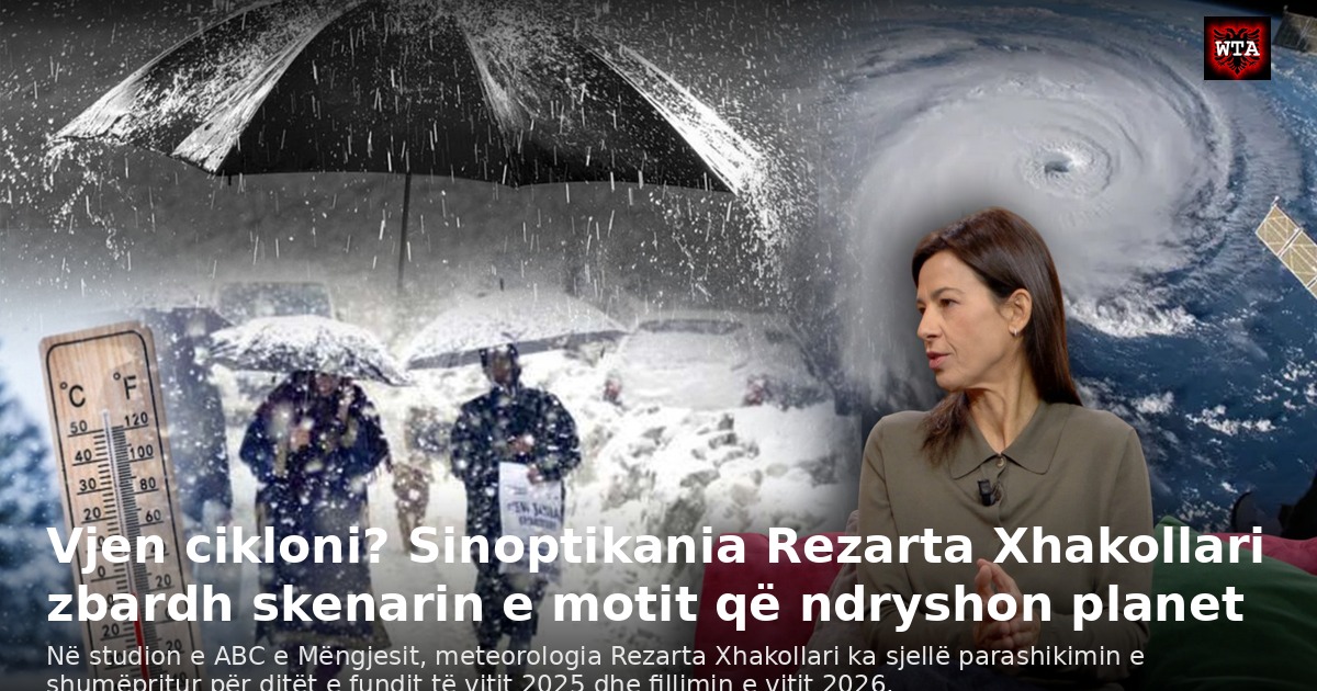 Vjen cikloni? Sinoptikania Rezarta Xhakollari zbardh skenarin e motit që ndryshon planet