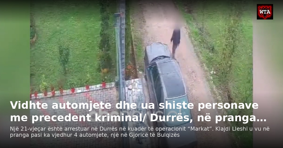 Vidhte automjete dhe ua shiste personave me precedent kriminal/ Durrës, në pranga…