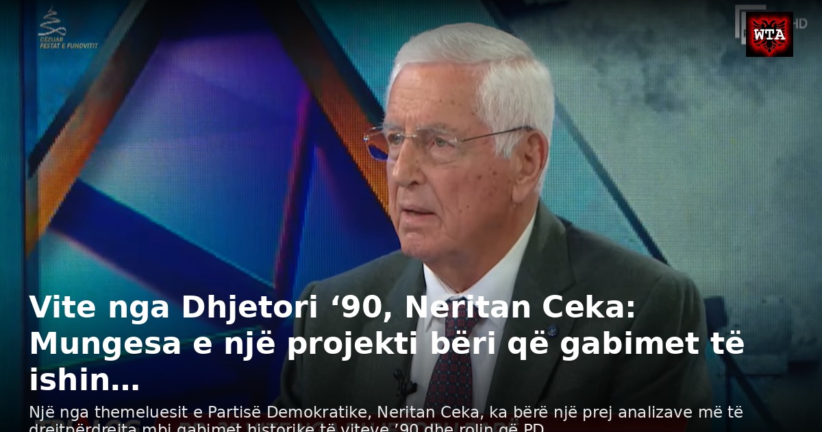 Vite nga Dhjetori ‘90, Neritan Ceka: Mungesa e një projekti bëri që gabimet të ishin…