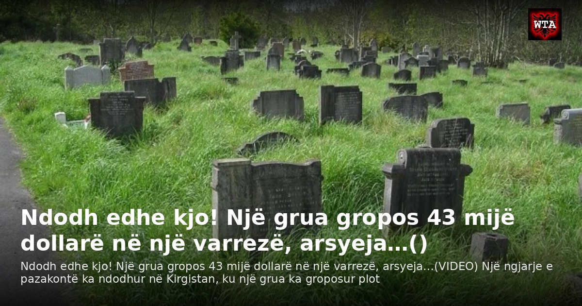 Ndodh edhe kjo! Një grua gropos 43 mijë dollarë në një varrezë, arsyeja…()