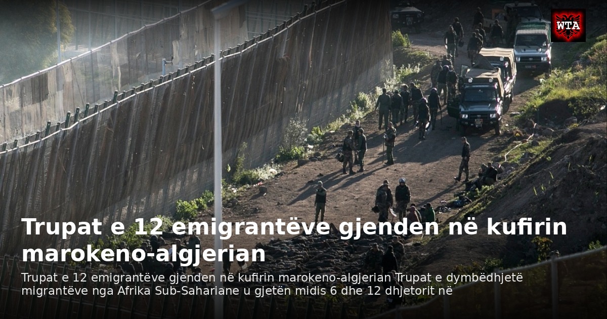 Trupat e 12 emigrantëve gjenden në kufirin marokeno-algjerian