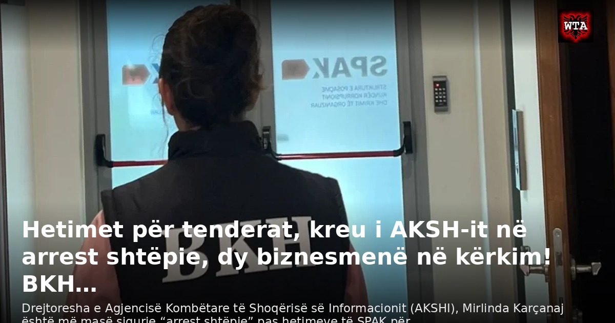 Hetimet për tenderat, kreu i AKSH-it në arrest shtëpie, dy biznesmenë në kërkim! BKH…