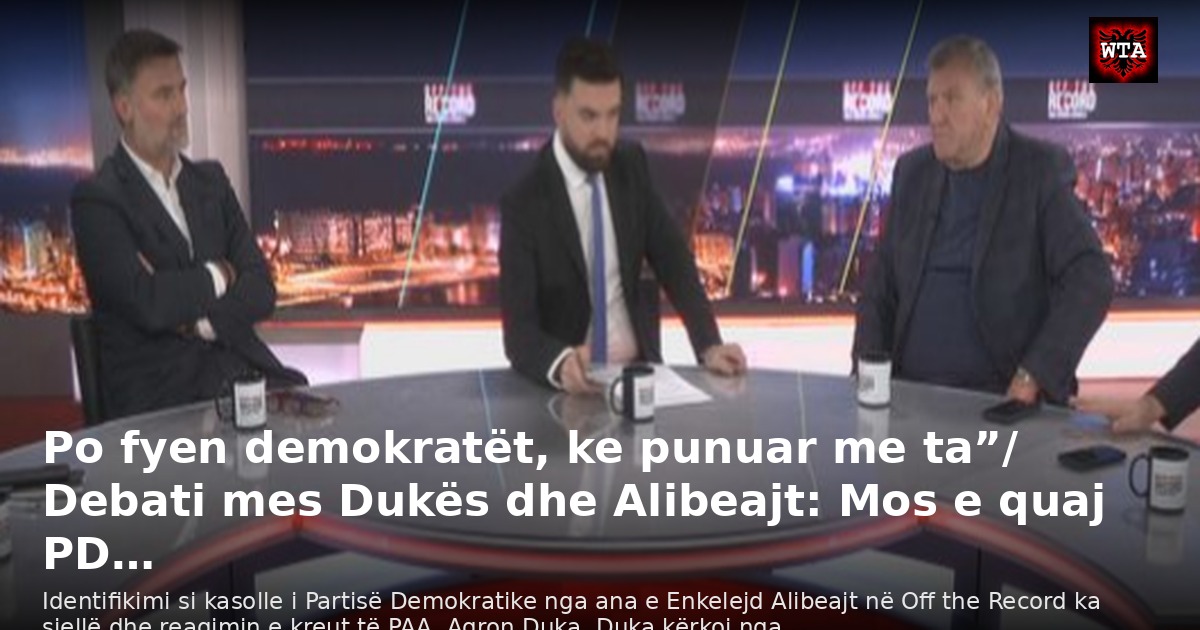 Po fyen demokratët, ke punuar me ta”/ Debati mes Dukës dhe Alibeajt: Mos e quaj PD…
