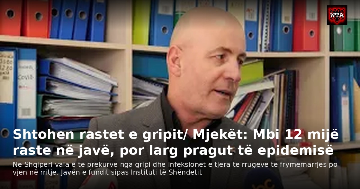 Shtohen rastet e gripit/ Mjekët: Mbi 12 mijë raste në javë, por larg pragut të epidemisë