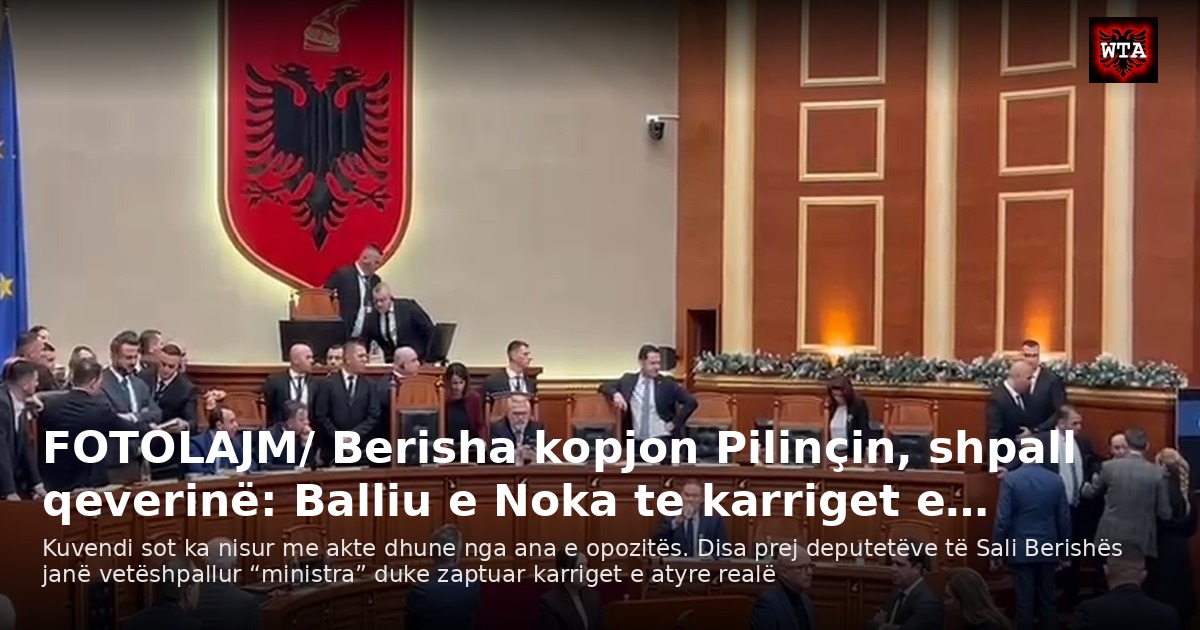 FOTOLAJM/ Berisha kopjon Pilinçin, shpall qeverinë: Balliu e Noka te karriget e…