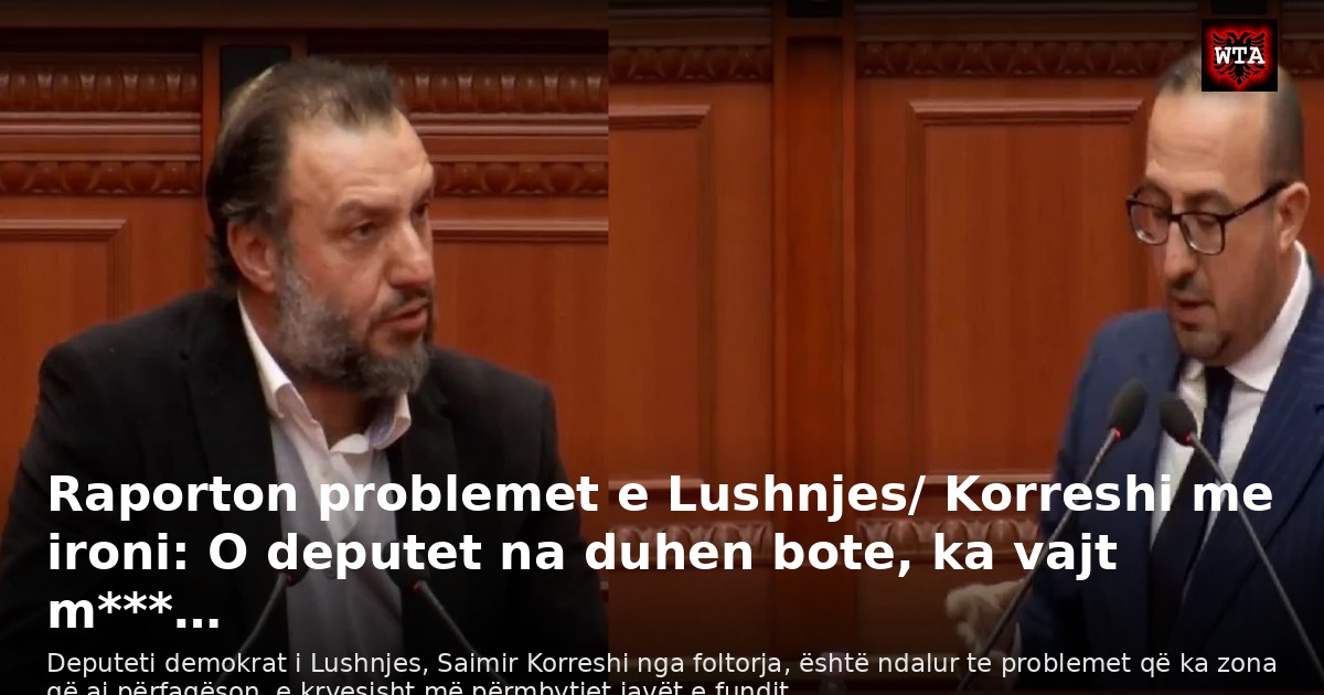 Raporton problemet e Lushnjes/ Korreshi me ironi: O deputet na duhen bote, ka vajt m***…