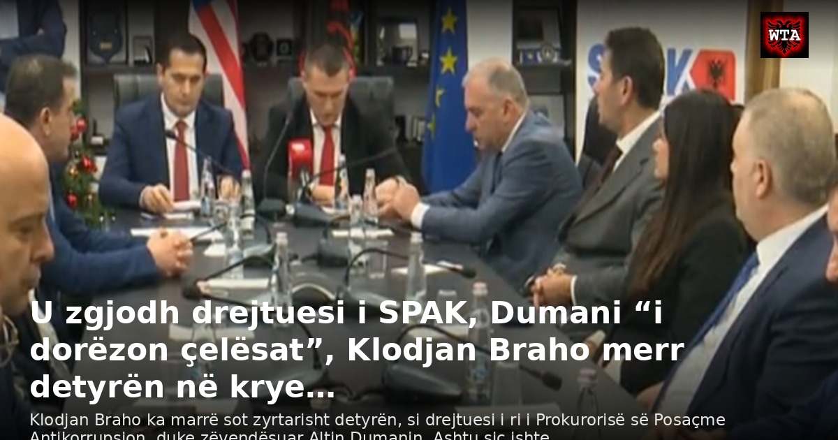 U zgjodh drejtuesi i SPAK, Dumani “i dorëzon çelësat”, Klodjan Braho merr detyrën në krye…