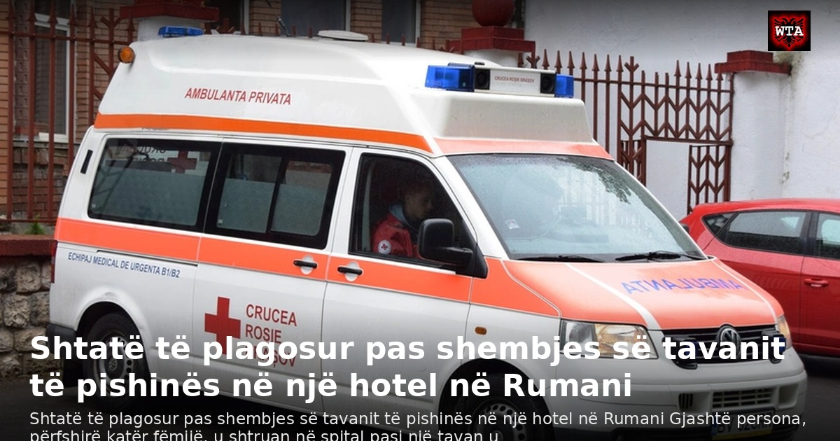 Shtatë të plagosur pas shembjes së tavanit të pishinës në një hotel në Rumani