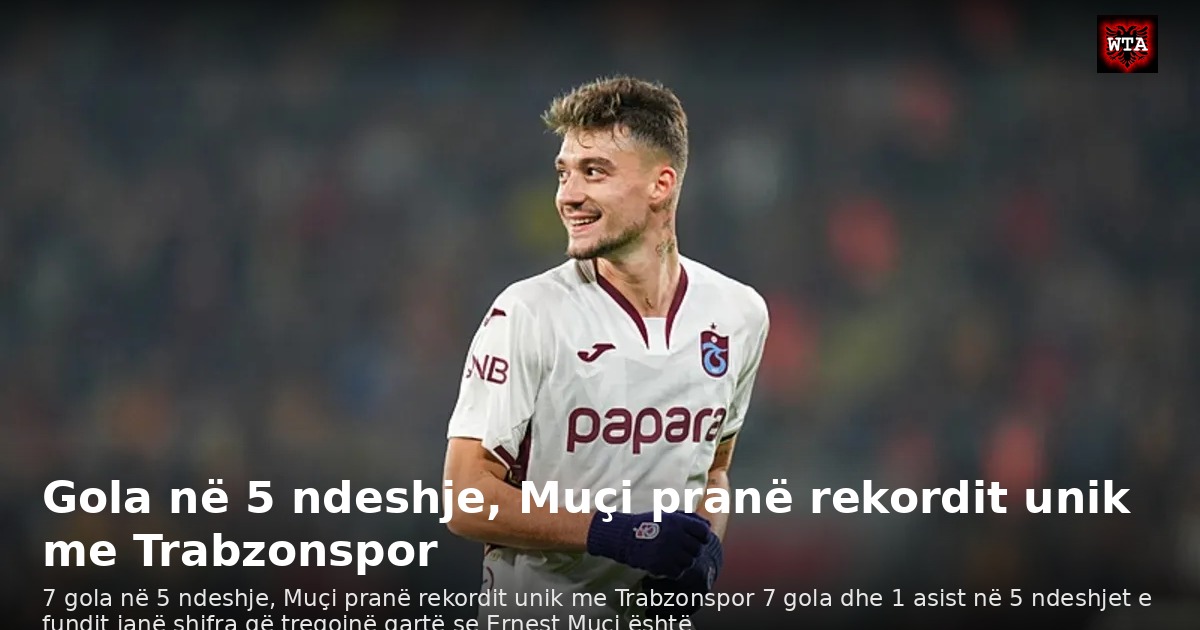 Gola në 5 ndeshje, Muçi pranë rekordit unik me Trabzonspor