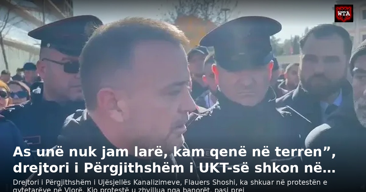 As unë nuk jam larë, kam qenë në terren”, drejtori i Përgjithshëm i UKT-së shkon në…
