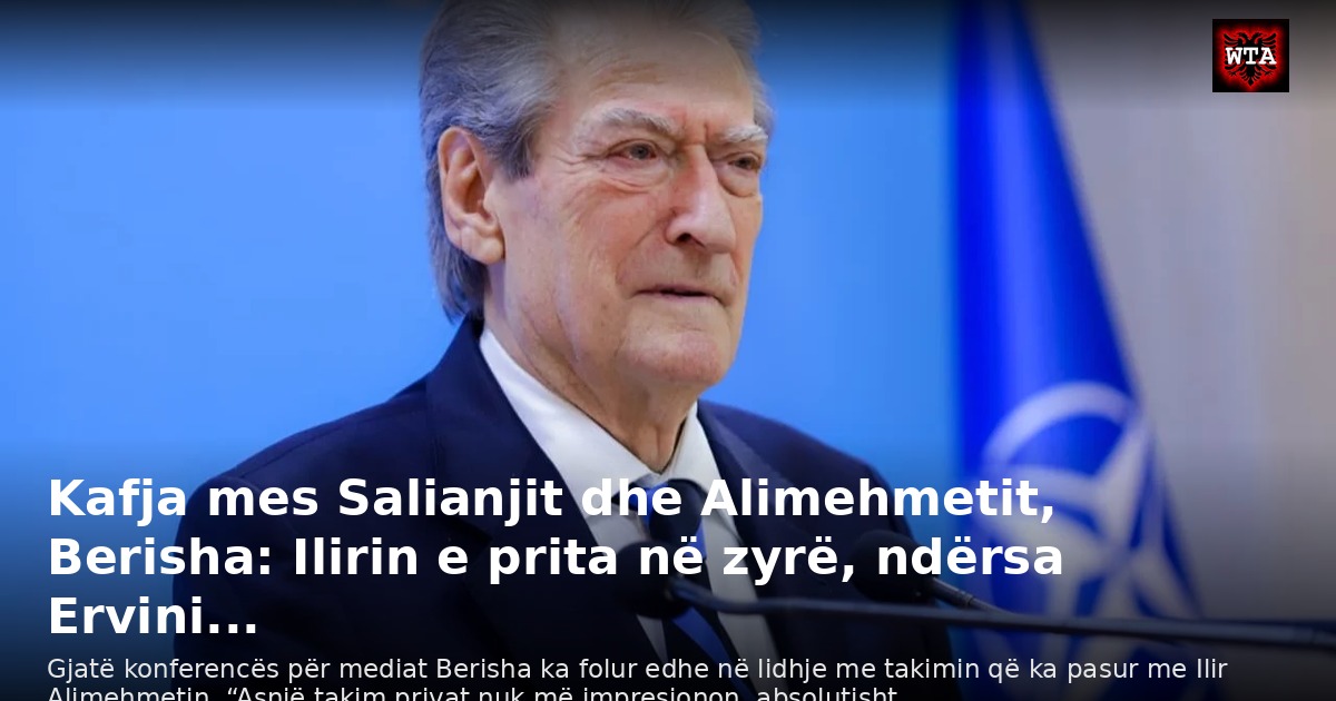 Kafja mes Salianjit dhe Alimehmetit, Berisha: Ilirin e prita në zyrë, ndërsa Ervini...