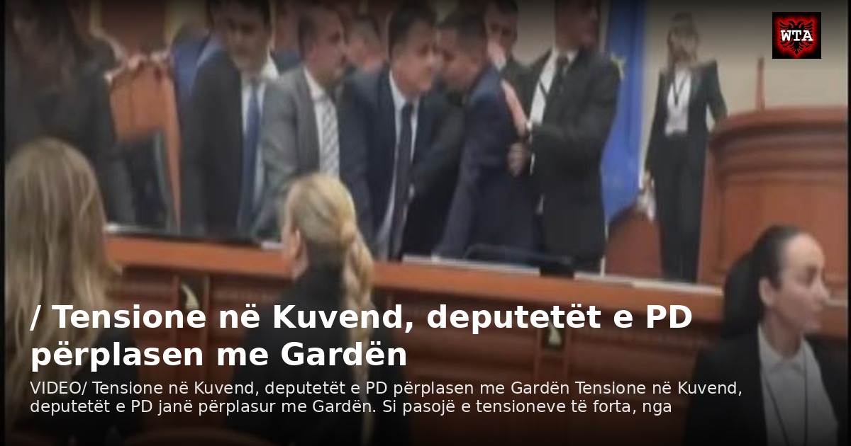 / Tensione në Kuvend, deputetët e PD përplasen me Gardën