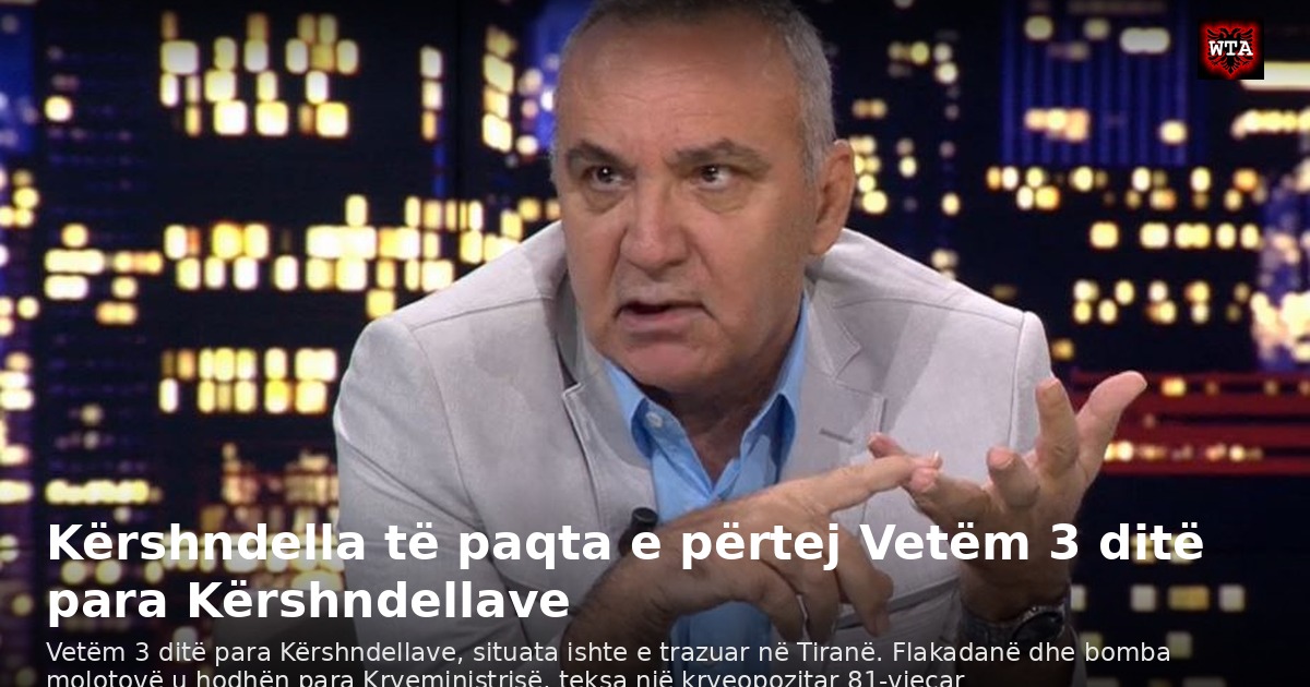 Kërshndella të paqta e përtej Vetëm 3 ditë para Kërshndellave