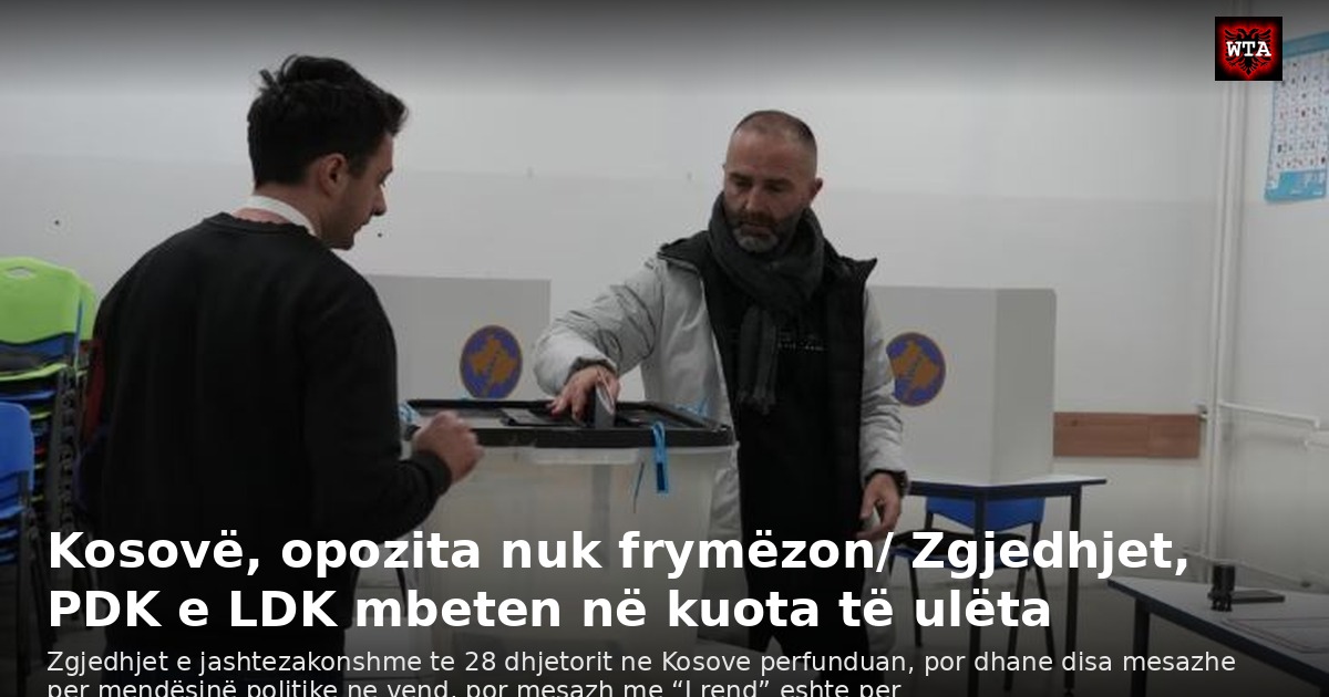 Kosovë, opozita nuk frymëzon/ Zgjedhjet, PDK e LDK mbeten në kuota të ulëta