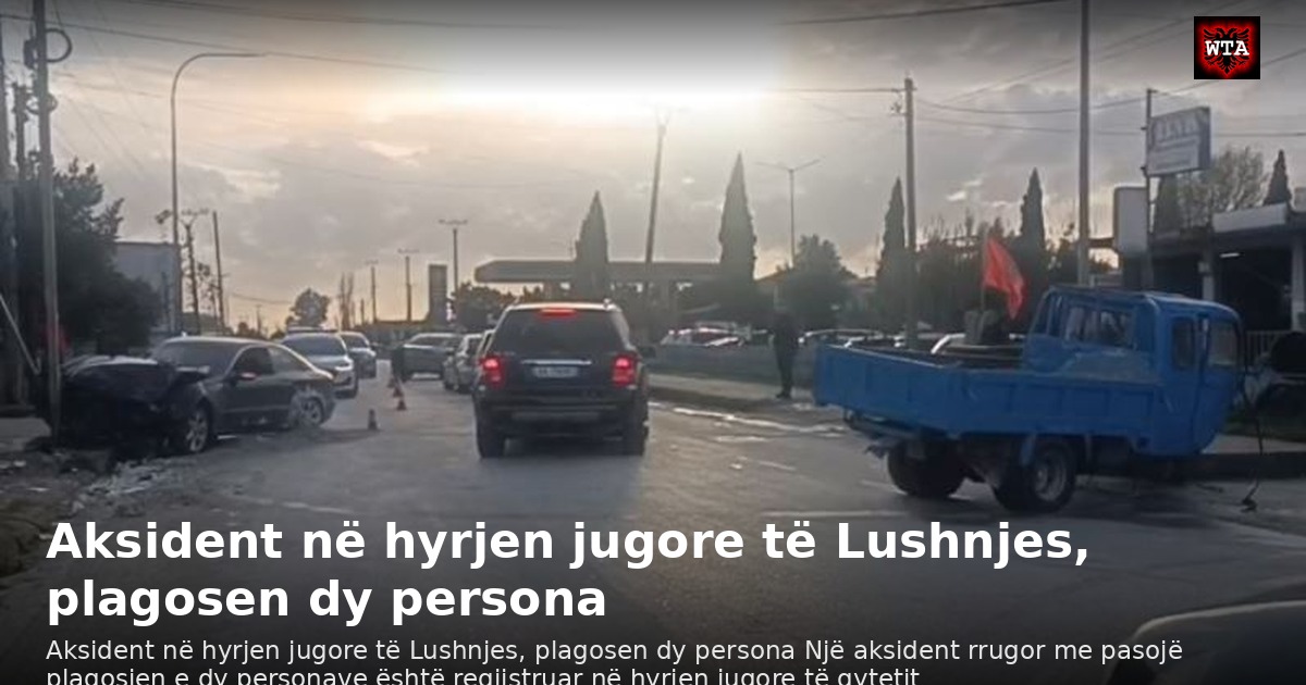 Aksident në hyrjen jugore të Lushnjes, plagosen dy persona