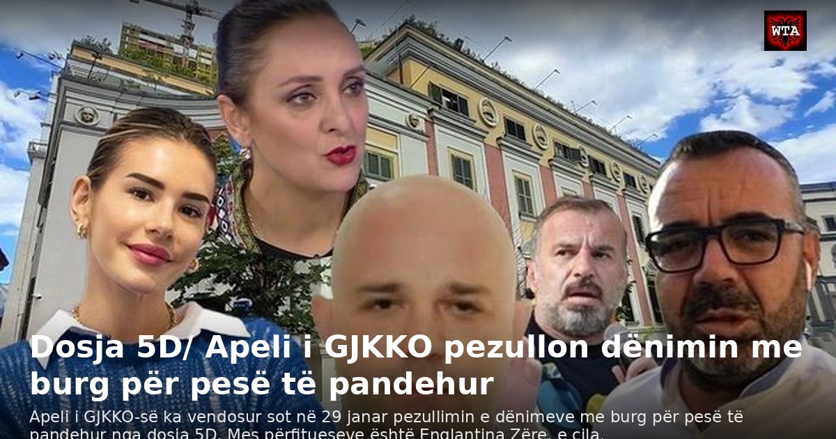 Dosja 5D/ Apeli i GJKKO pezullon dënimin me burg për pesë të pandehur