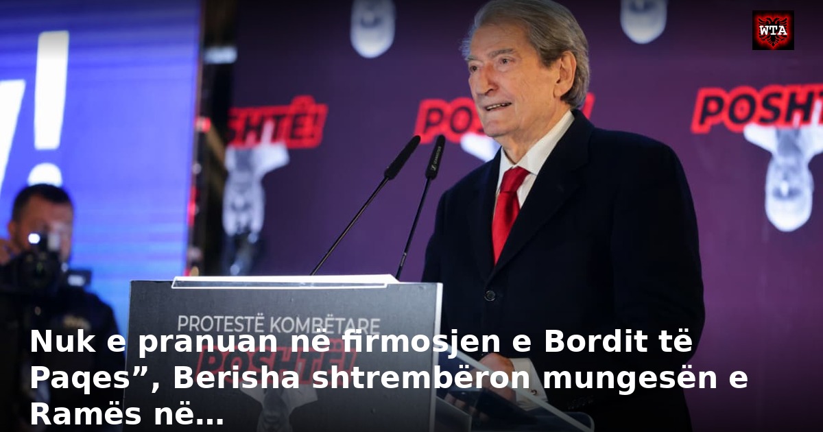 Nuk e pranuan në firmosjen e Bordit të Paqes”, Berisha shtrembëron mungesën e Ramës në…