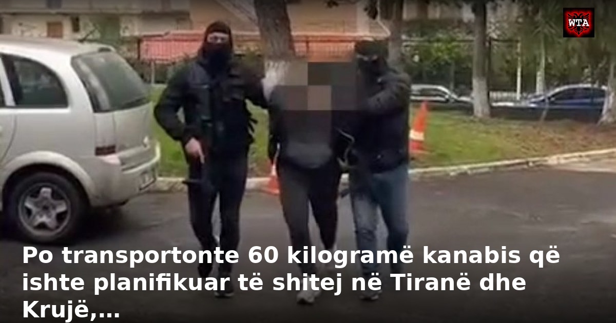Po transportonte 60 kilogramë kanabis që ishte planifikuar të shitej në Tiranë dhe Krujë,…