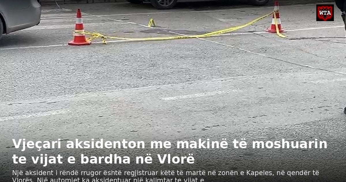 Vjeçari aksidenton me makinë të moshuarin te vijat e bardha në Vlorë