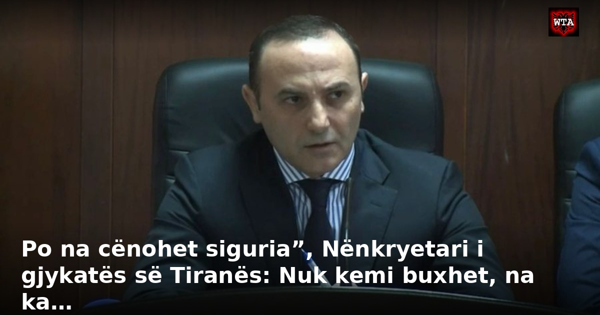 Po na cënohet siguria”, Nënkryetari i gjykatës së Tiranës: Nuk kemi buxhet, na ka…