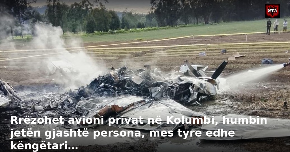 Rrëzohet avioni privat në Kolumbi, humbin jetën gjashtë persona, mes tyre edhe këngëtari…