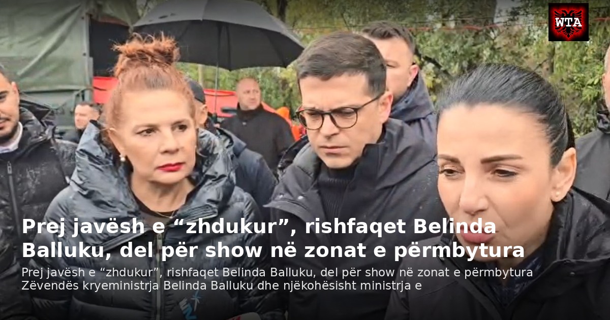 Prej javësh e “zhdukur”, rishfaqet Belinda Balluku, del për show në zonat e përmbytura