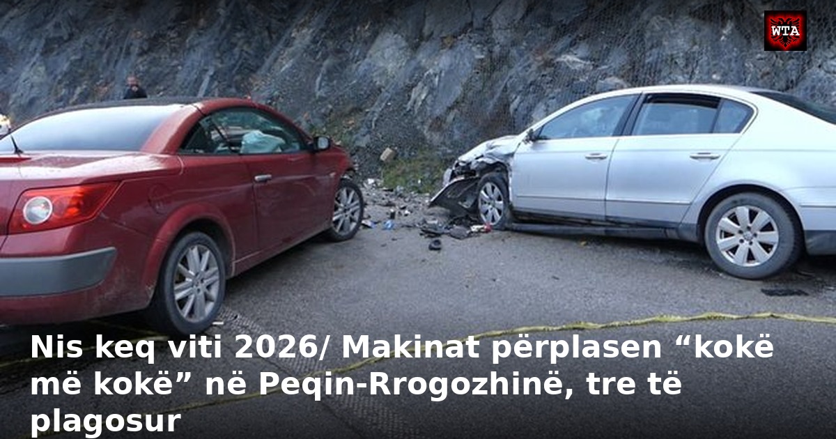 Nis keq viti 2026/ Makinat përplasen “kokë më kokë” në Peqin-Rrogozhinë, tre të plagosur