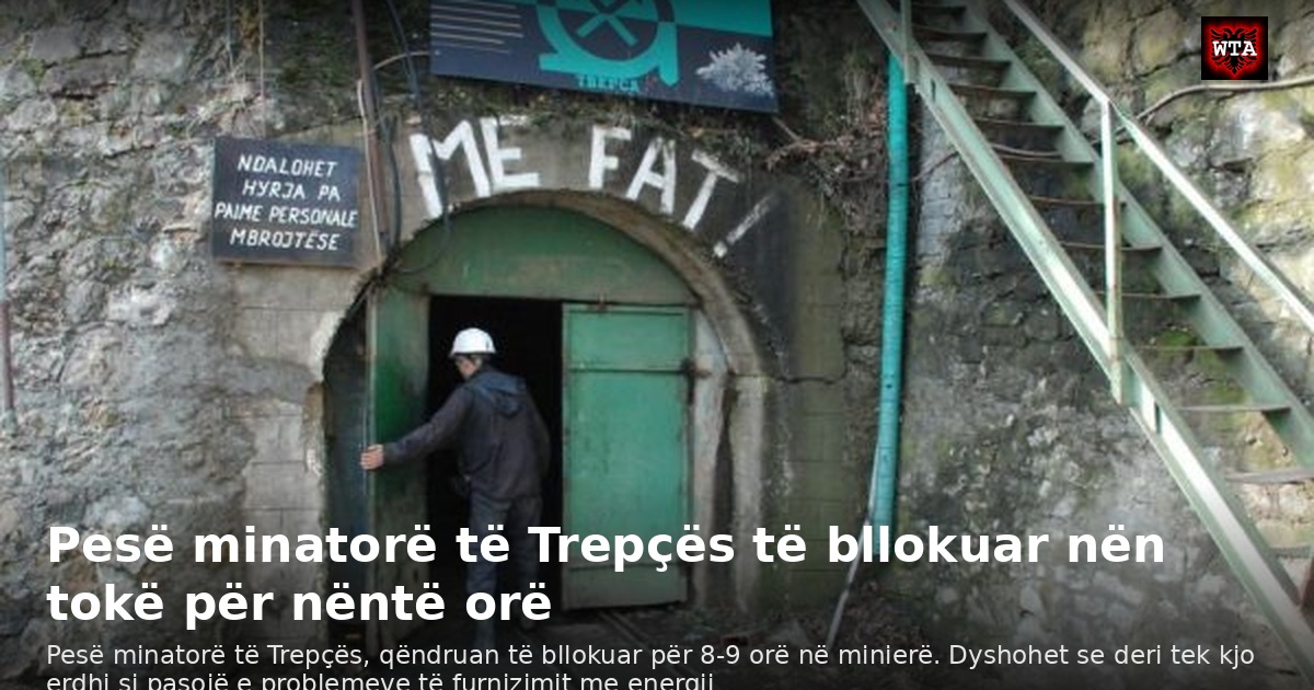 Pesë minatorë të Trepçës të bllokuar nën tokë për nëntë orë