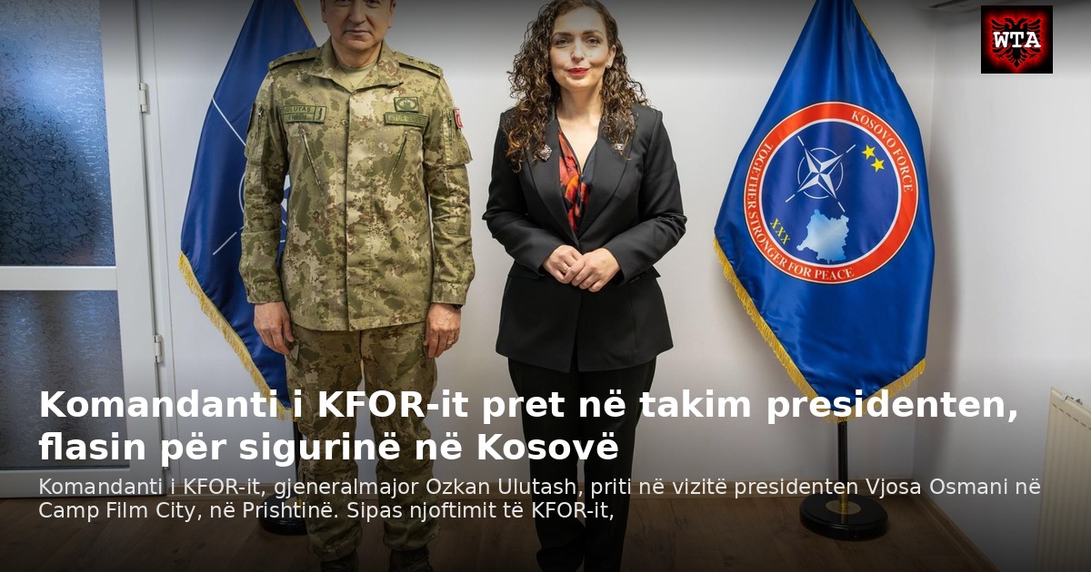 Komandanti i KFOR-it pret në takim presidenten, flasin për sigurinë në Kosovë
