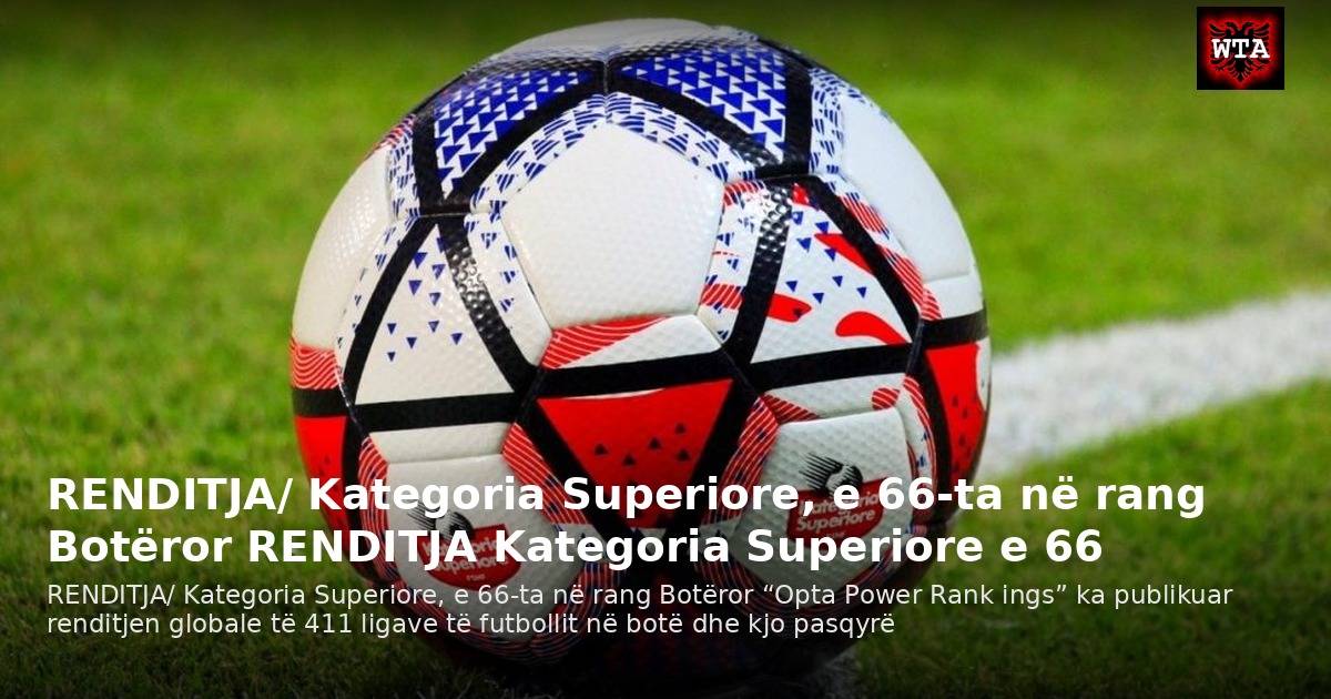 RENDITJA/ Kategoria Superiore, e 66-ta në rang Botëror RENDITJA Kategoria Superiore e 66