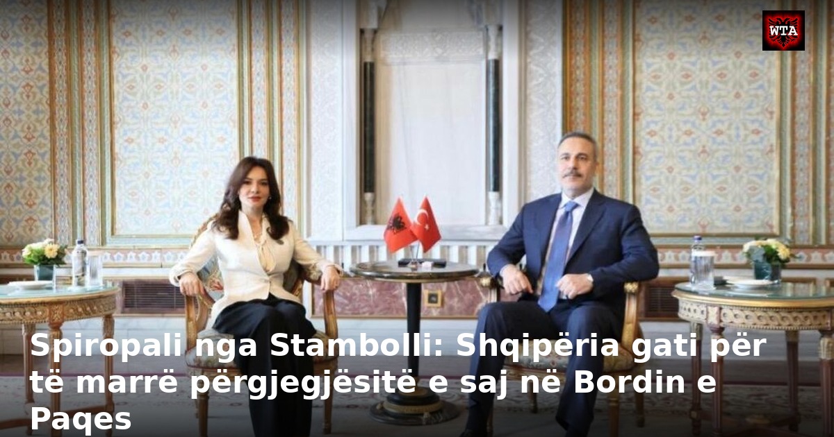 Spiropali nga Stambolli: Shqipëria gati për të marrë përgjegjësitë e saj në Bordin e Paqes