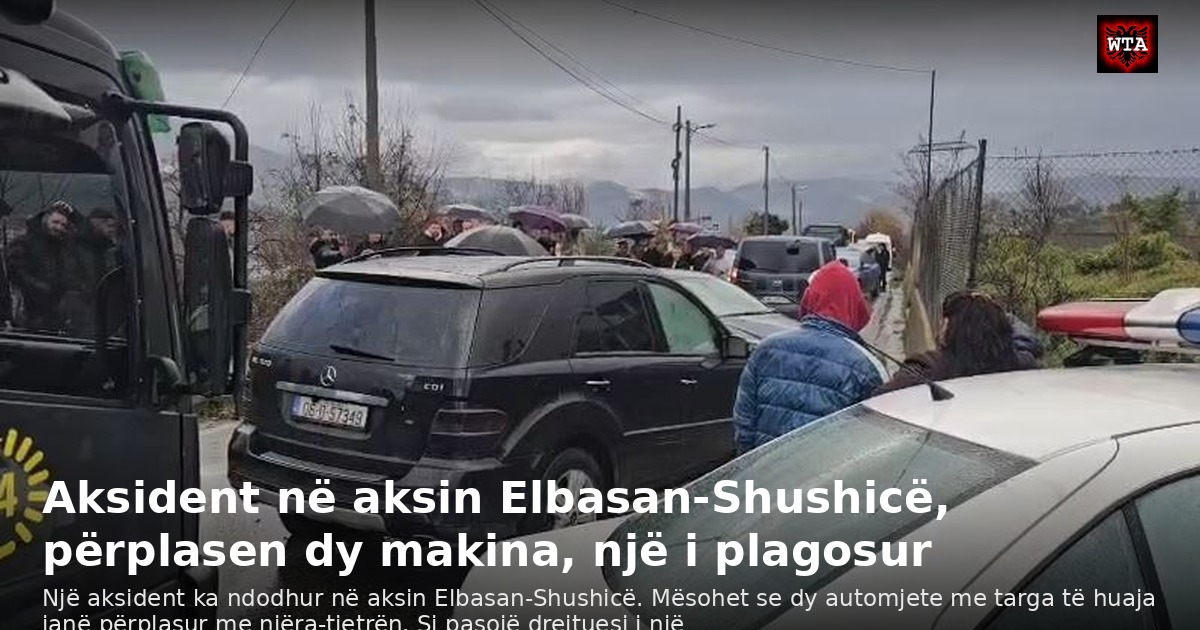 Aksident në aksin Elbasan-Shushicë, përplasen dy makina, një i plagosur