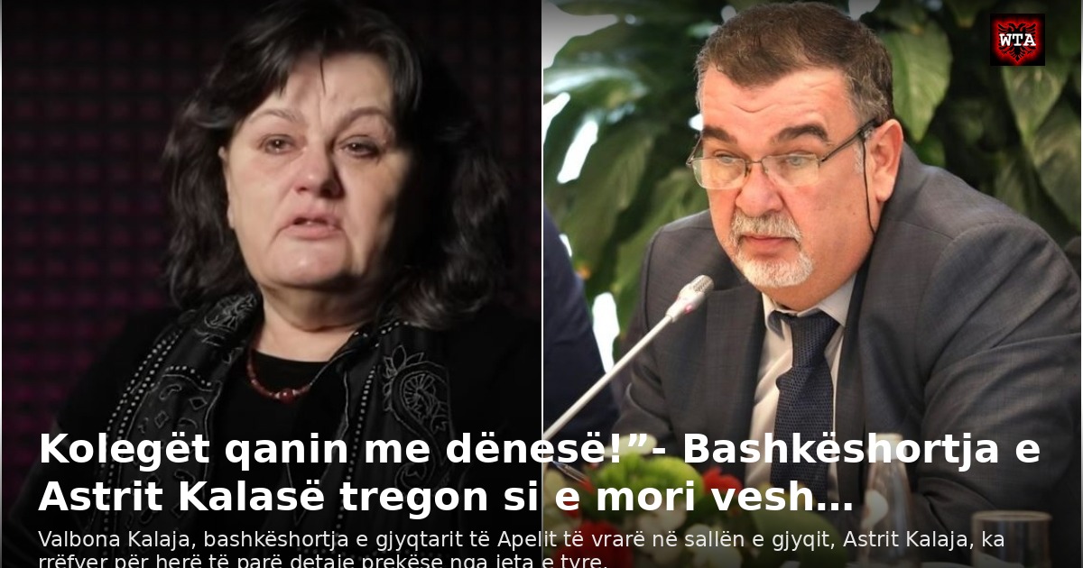 Kolegët qanin me dënesë!”- Bashkëshortja e Astrit Kalasë tregon si e mori vesh…