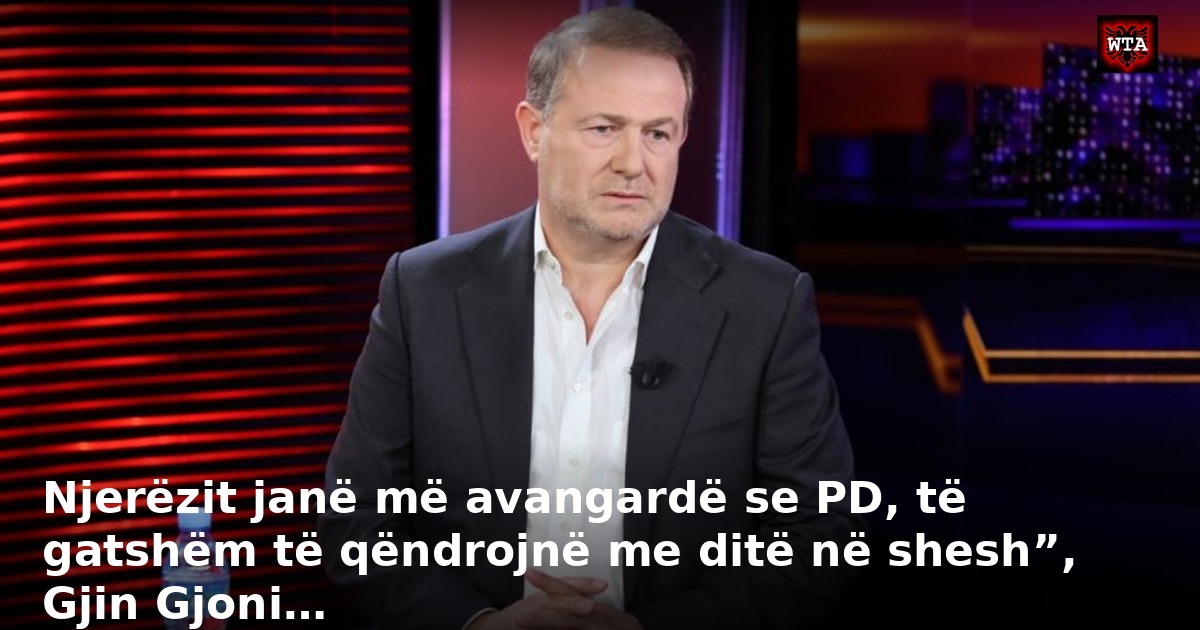 Njerëzit janë më avangardë se PD, të gatshëm të qëndrojnë me ditë në shesh”, Gjin Gjoni…