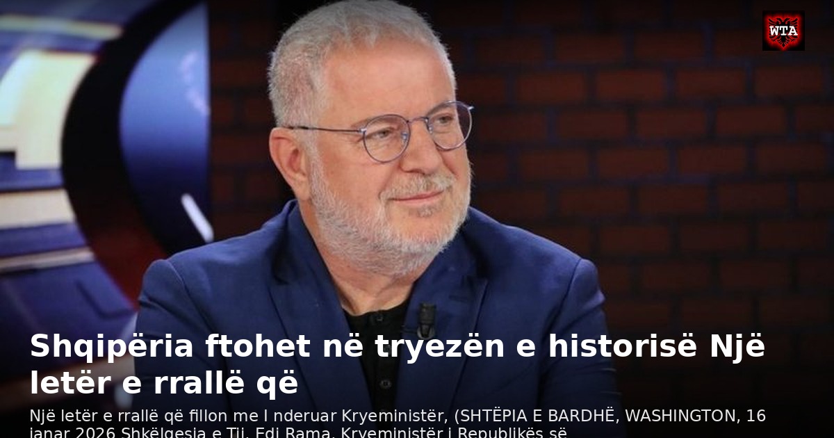 Shqipëria ftohet në tryezën e historisë Një letër e rrallë që