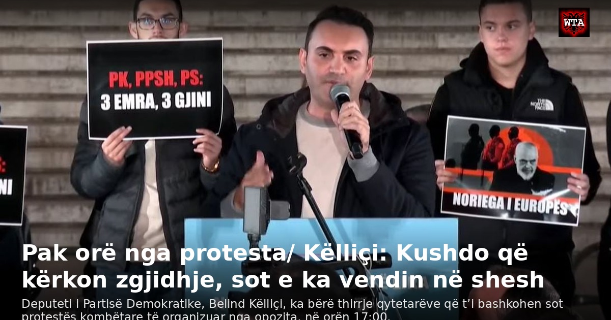 Pak orë nga protesta/ Këlliçi: Kushdo që kërkon zgjidhje, sot e ka vendin në shesh