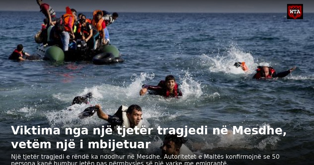 Viktima nga një tjetër tragjedi në Mesdhe, vetëm një i mbijetuar