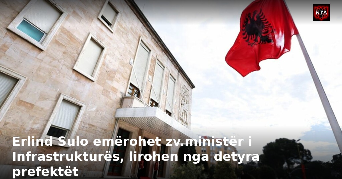 Erlind Sulo emërohet zv.ministër i Infrastrukturës, lirohen nga detyra prefektët