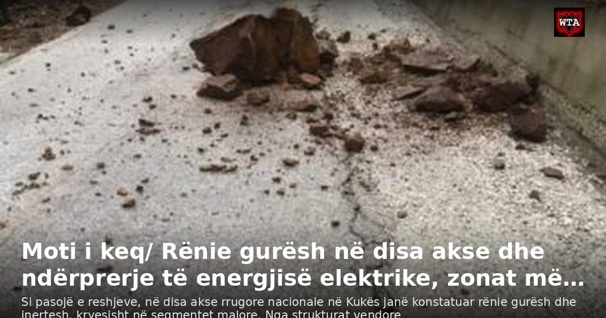 Moti i keq/ Rënie gurësh në disa akse dhe ndërprerje të energjisë elektrike, zonat më…
